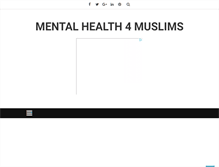 Tablet Screenshot of mentalhealth4muslims.com